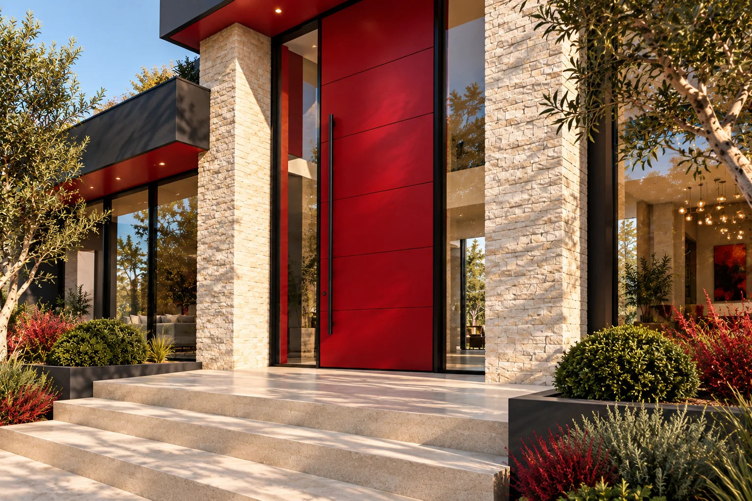 An entrance that takes center stage