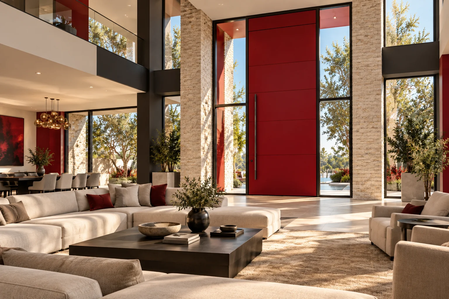 Color that connects spaces